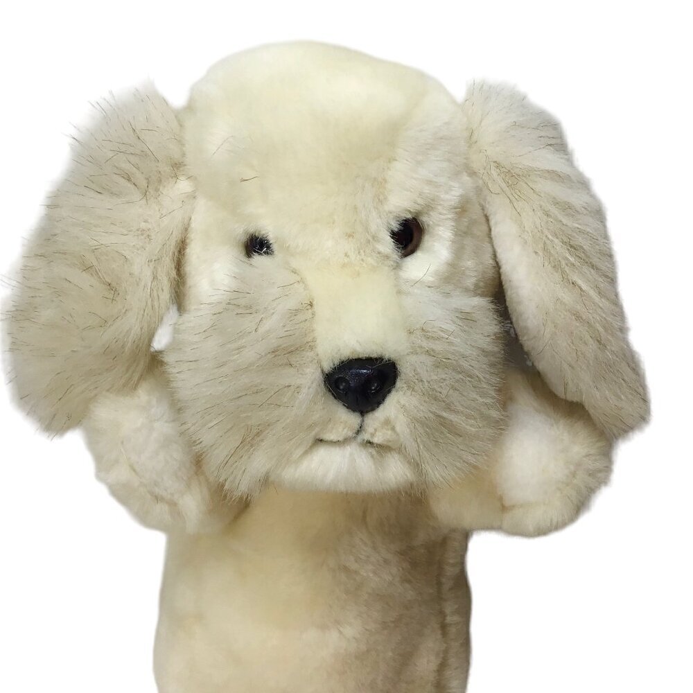 Vtg 24K Polar Puff Special Effects Hand Puppet 1985 Dog Puppy Gold Label 4694